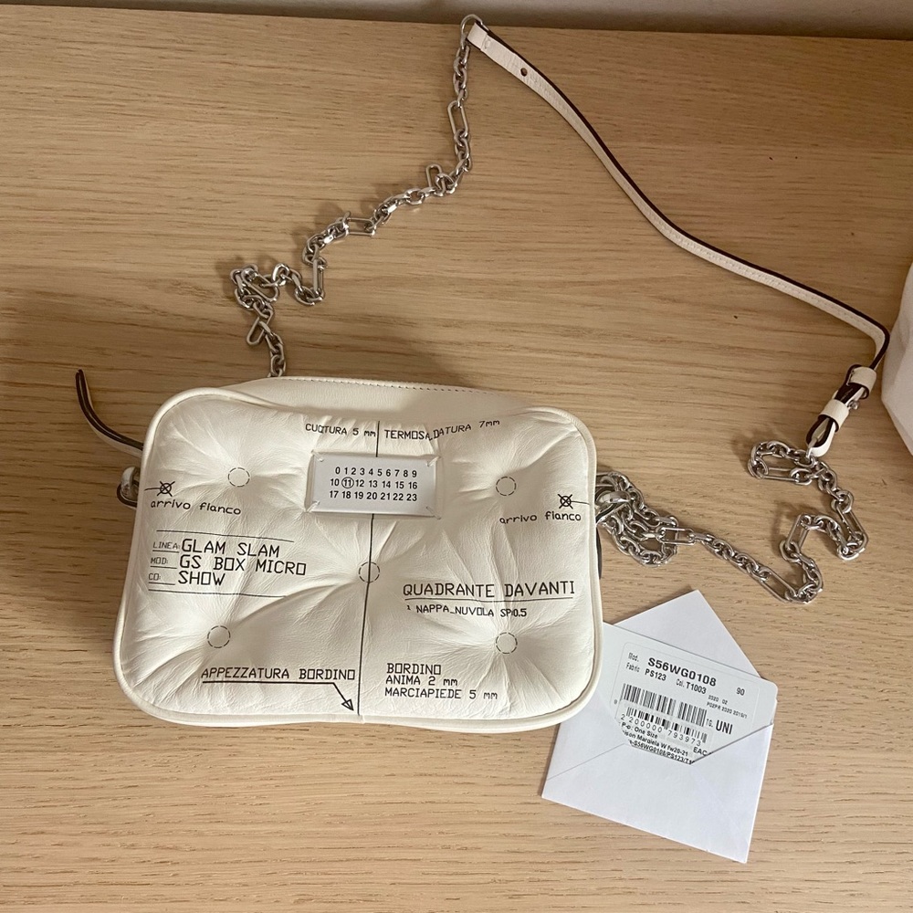 Maison Margiela White  Glam Slam Bag